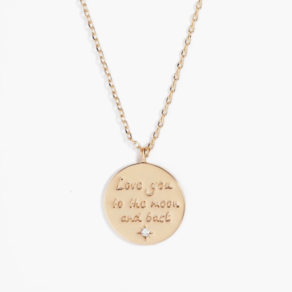NEW "To the Moon and Back" Estella Bartlett Pendant Necklace